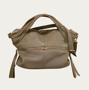 Kelsi Dagger Mackenzie Sage Green Satchel Bag with Shoulder Strap